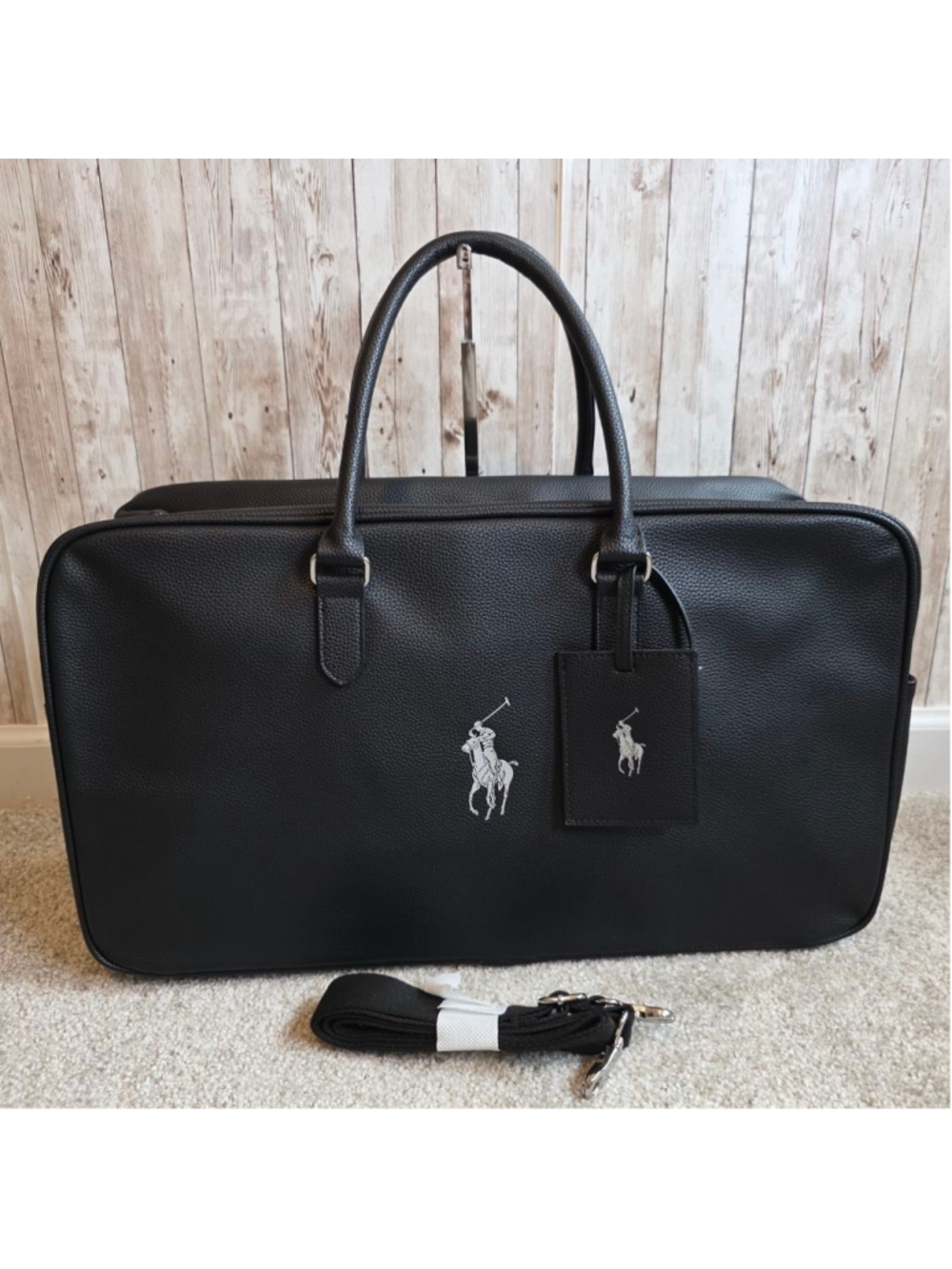 Polo Ralph Lauren Black Luggage & Travel Bag NWOT